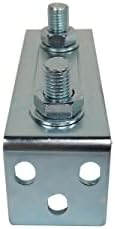 DORTIMATE Slide Gate Guide Bracket Adjustable Dual nylon Rollers White