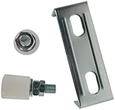 DORTIMATE Slide Gate Guide Bracket Adjustable Dual nylon Rollers White