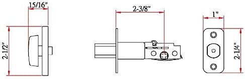 Design House SATIN Nickel 750836 Turn-Button Door Deadbolt