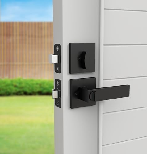 Mega Handles - Entry Lever Door Handle Deadbolt Set
