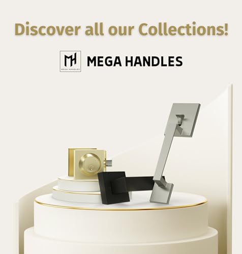 Mega Handles - Entry Lever Door Handle Deadbolt Set