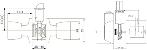 Design House 728113 Brass Deadbolt Knob Combo