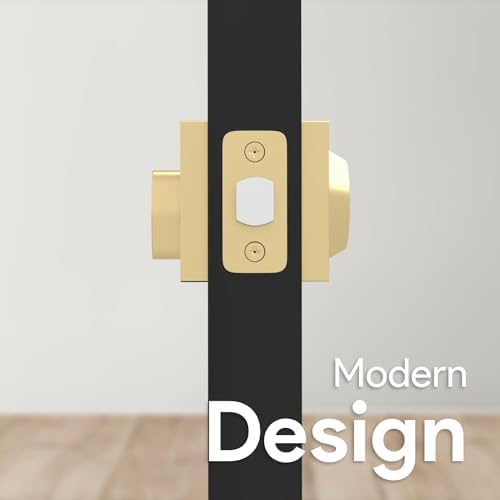 Mega Handles - Glamor Deadbolt I Entry Deadbolt Lock - Satin Brass