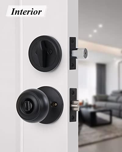 All Keyed Alike Entry Door Knobs and Deadbolt Set