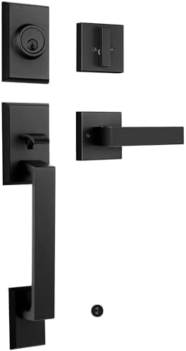 Durable Front Door Handle Set for Secure Entry