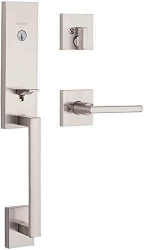 Kwikset Vancouver Handleset with SmartKey Deadbolt Set