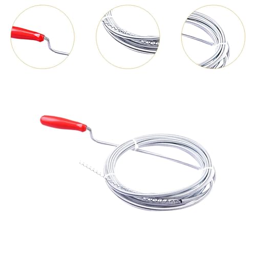 Reusable Steel Wire Drain Auger for Tough Clogs
