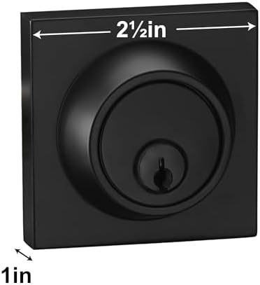 Berlin Modisch Sleek Series Deadbolt Lock - Iron Black Finish 1