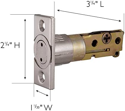 Design House Infinity 582247 Deadbolt Latch with 6-Way Compatibility