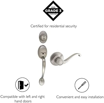 Design House Coventry Satin Nickel Door Lever Set