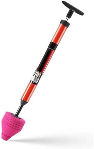 High Pressure Toilet Plunger with Air Pump Heavy Duty Stainless Steel Clog Remover