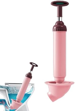 Fast-Acting 2025 Upgraded Toilet Plunger for Efficient Drain Cleaning Pink