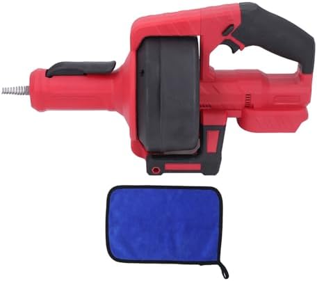 Electric Drain Auger Cordless with LED Light