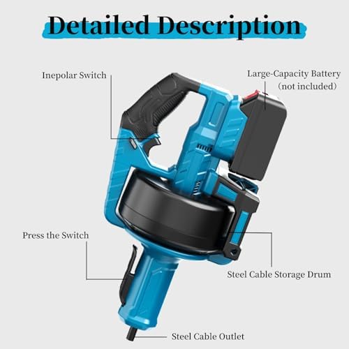 Powerful Electric Drain Auger