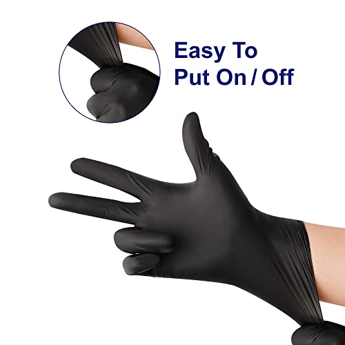 KKD Nitrile Gloves 100 Count Black