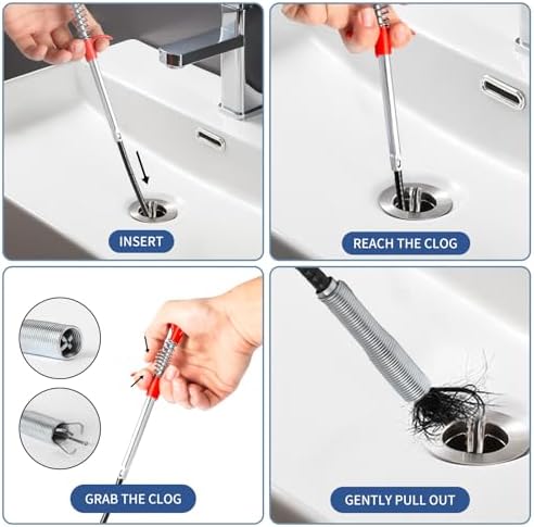 Efficient Drain_unclosion Kit for Kitchen Bathroom Tub Shower 10 Pac