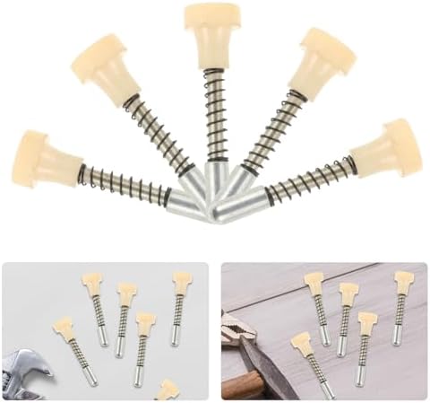 10 Piece Metal Spring Latch Door Locks Black Set Portable