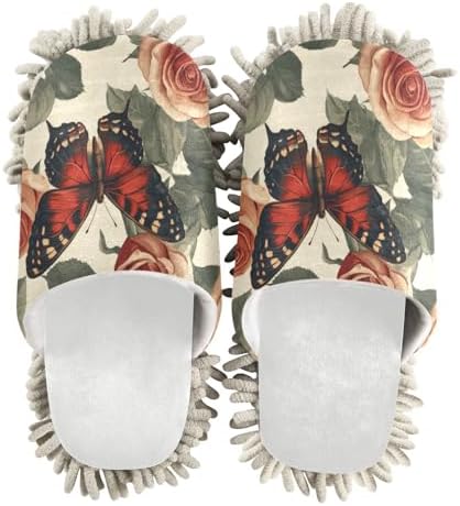 Burbuja Valentine Roses Butterfly Mop Slippers