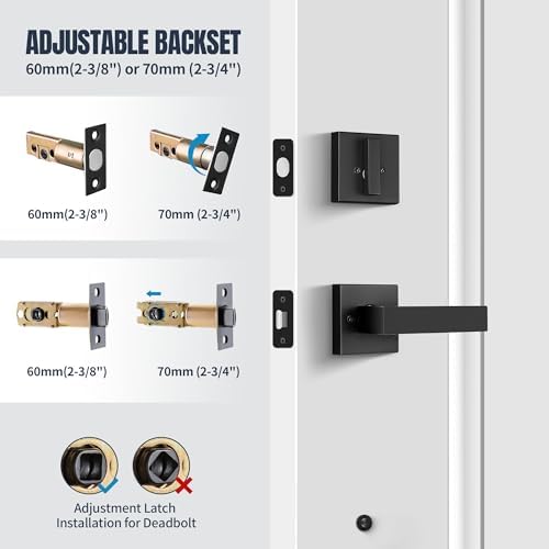 Durable Front Door Handle Set for Secure Entry