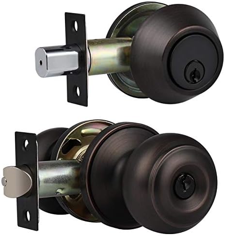 Secure Entry Door Knob Deadbolt Set