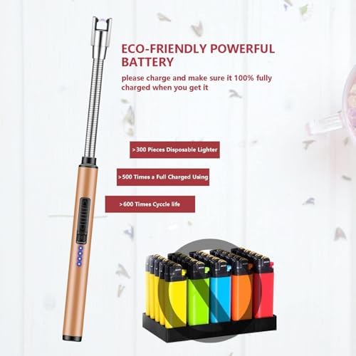 Windproof USB Rechargeable Candle Lighter for Outdoor Use
