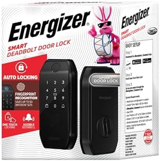 Energizer Smart Door Lock with Fingerprint Entry