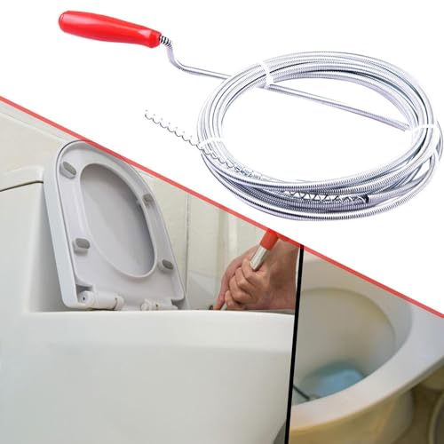 Reusable Steel Wire Drain Auger for Tough Clogs