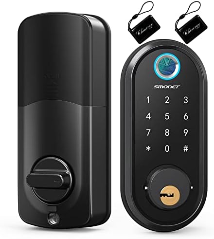 Smart Door Lock with Fingerprint Key RFID App Control
