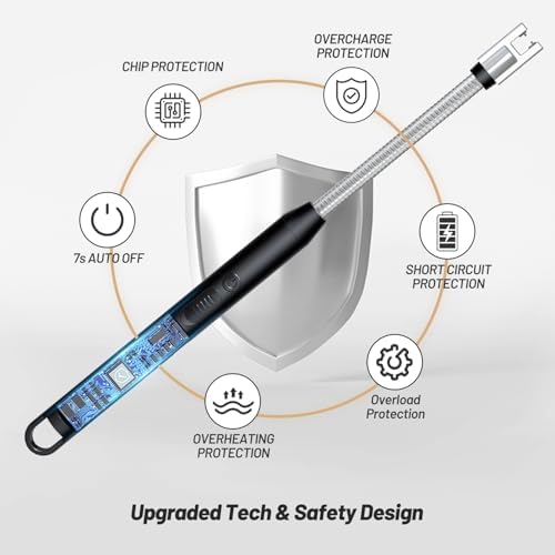 Vivid Flameless Electric Lighter with 360 Flexible Neck for Any Environment