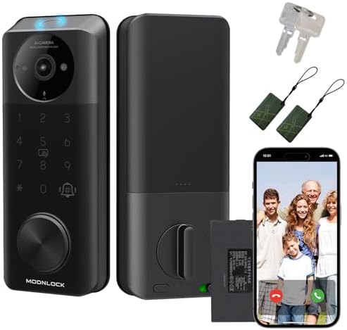 Modnlock Video Smart Deadlock Lock C95 Black IP65