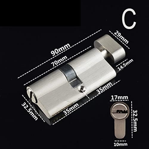 High-Quality Brass Door Lock Cylinder for Double Opening 70mm