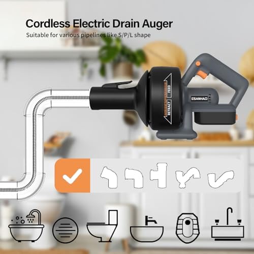ESANHAO Cordless Drain Auger