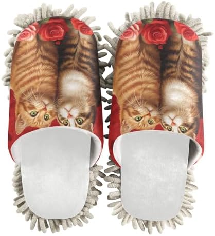 Burbuja Cats Roses Mop Slippers