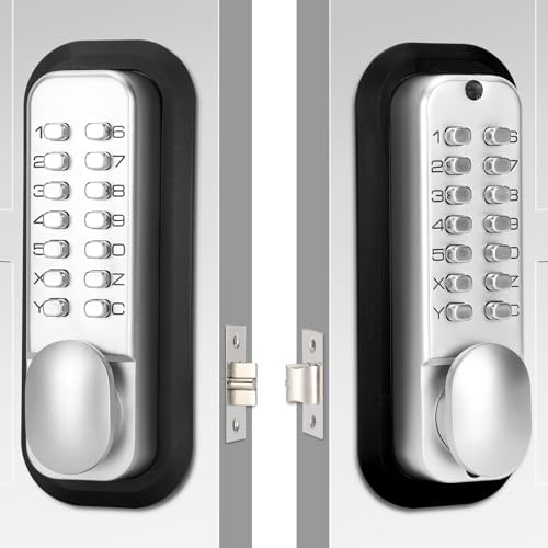Casmer Double Sided Door Lock Keypad Keyless Waterproof Rust-Proof