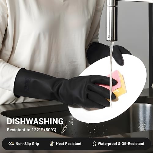Durable Dishwashing Gloves for Kitchen Bathroom