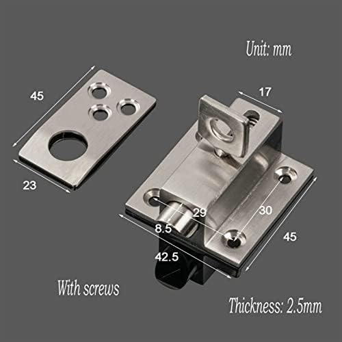 Sturdy Stainless Steel Door Latch Lock D-45mm