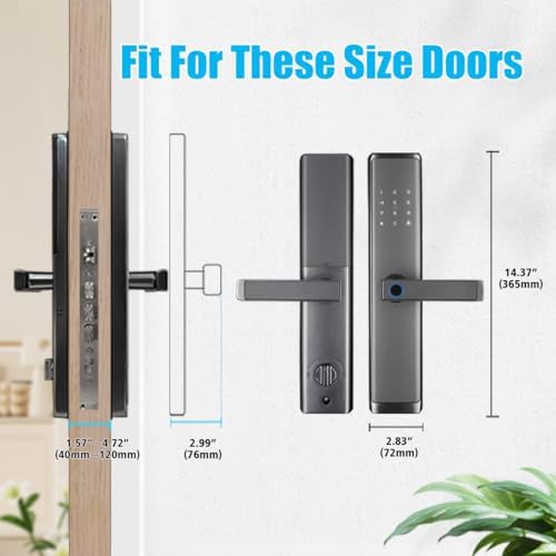 Wisuwore Keyless Entry Smart Lock with Handle