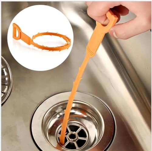 WHTCHSU10-Pack 252 Inch Drain Clog Remover Kit for Kitchens and Restrooms