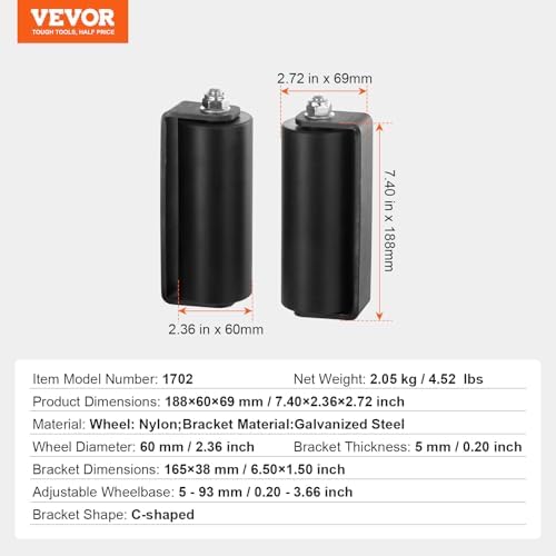 VEVOR Heavy Duty Sliding Gate Kit Outdoor Use