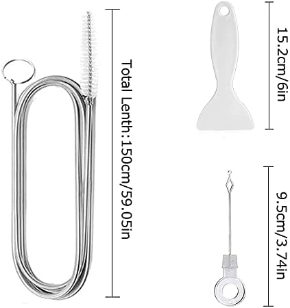 6-Piece Stainless Steel Refrigerator Drain Brush Set
