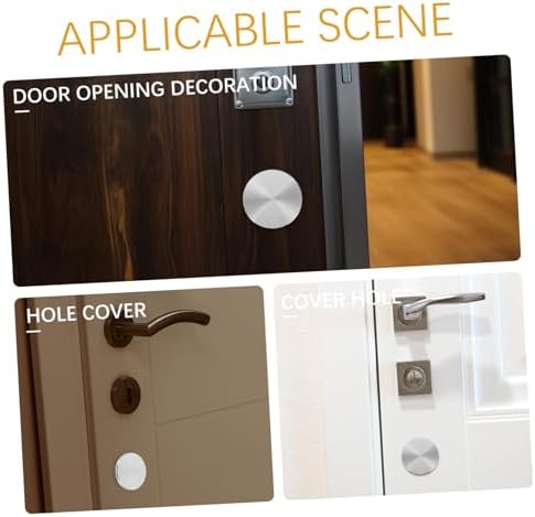 Mikikit Stainless Steel Door Knob Reinforcer Filler Cover