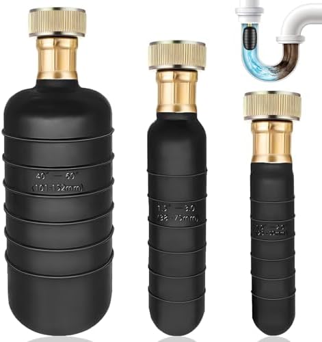iSNTL Drain Bladder Kit 3 Pcs for 1-6 Inch Pipes
