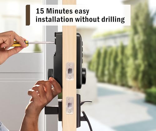 Smart IP54 Waterproof Deadbolt System with 4 Unlock Methods