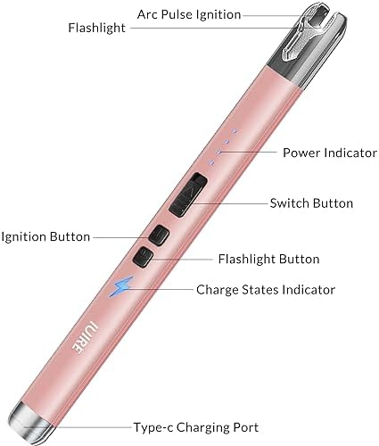 Smarter Electric Candle Lighter with Built-in Flashlight USB Rechargeable