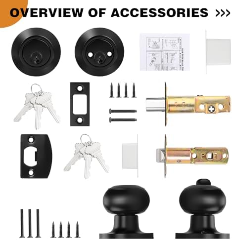 Probrico Door Knob Deadbolt Set