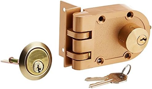 Rocky Mountain Goods Jimmy Proof Deadbolt Lock with Keys - Heavy Duty Safety