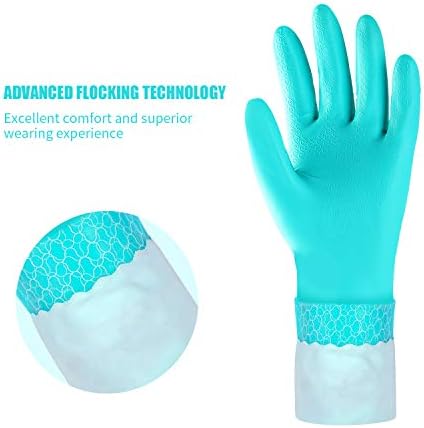 Secure Grip Kitchen Gloves Latex-Free Soft Durable for Cleaning