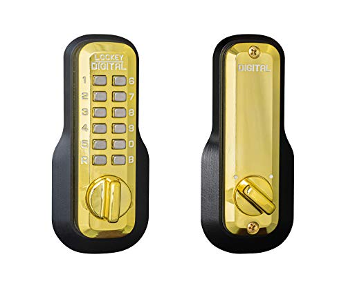 Lockey USA M210BB Mechanical Keyless Deadbolt w Mounting Kit