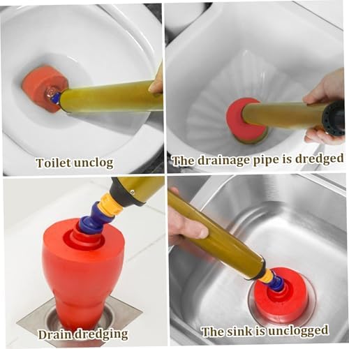 Ergonomic High Pressure Toilet Plunger