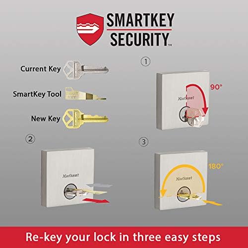Kwikset Vancouver Handleset with SmartKey Deadbolt Set